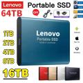Lenovo 8TB Portable SSD 16TB High-speed Mobile Solid State Drive 500GB External Hard Drives Type-C USB 3.1 Interface for Laptop. 