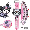 Douyin same Sanrio projection watch Hello Kitty KT cartoon projector watch children's toy watch wholesale.