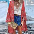 Summer Bohemian Beach Printed Cardigan Women Floral Long Sleeve Blouse ZANZEA Kimono Vintage Open Front Holiday Shirt Tunic Tops House Foocus. 