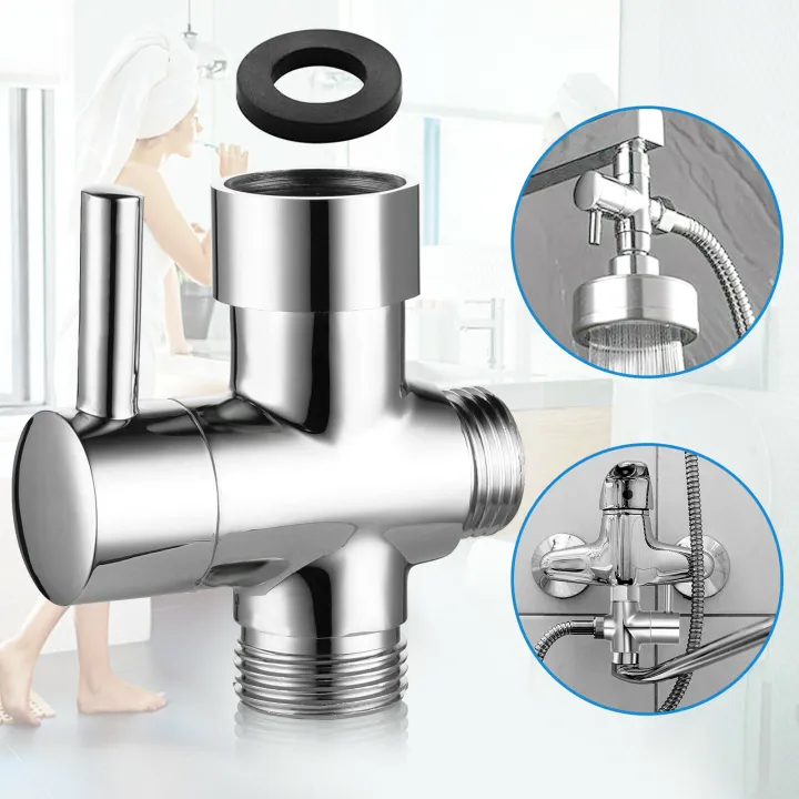 GC%201/2"%20Outlet%20Diverter%20Valve%20Splitter%20Ergonomic%20Design%20Brass%203%20Way%20T%20Adapter%20For%20Shower%20Head%20Switch%20specification%20-%20Image%202