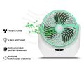 Lithium Rechargeable Mini Table Fan With LED Light - 1880. 
