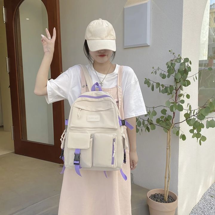 Girl%20Cute%20Cartoon%20Backpack%20Hit%20Color%20Middle%20School%20Kids%20Student%20Book%20Bag%20Casual%20Travel%20Women%20Rucksack%20Daypack%20Student%20Bookbag%20-%20Image%204