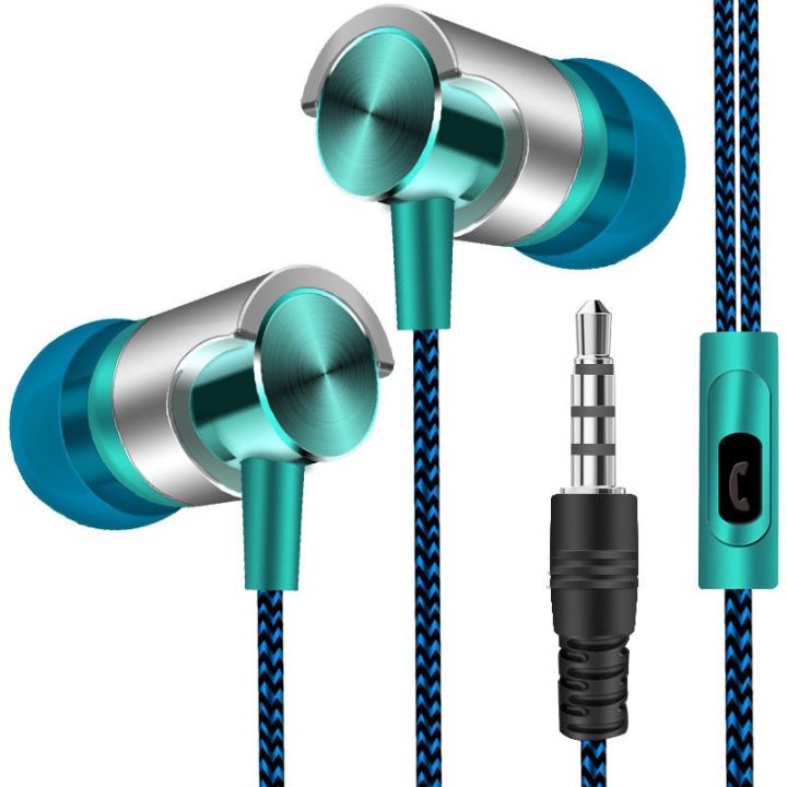 Powerful Heavy Bass 3.5mm Wired in Ear Headphones/High Resolution Wired Earbuds with Microphone and Volume Control/High Definition Widely Compatible Noise Isolating in-Ear Headphones