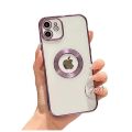 for Iphone 11 cover White Translucent Frosted Feel Color Borders Logo Hole With Camera Protection Clear Back Case. 