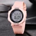Shhors Fashion Sports Watch Women Led Digital Watches Pink Silicone Band Electronic Watches Cheap Price Dropshipping Reloj Mujer.