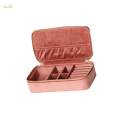 Jewelry Box Organizer Dual Zippers Display Holder Boxes Traveling for Stud.