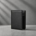 Zays Eco-Friendly Top-Grain Cowhide Leather Bifold Wallet for Men, Slim Compact Wallet 4.3 x 3.3 x 0.4 Inch, 5 Card Slots, 2 Hidden Compartments, 2 Cash Chambers, Microfiber-Lined Pocket, Lightweight 60g.
