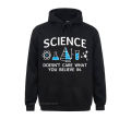 Science Doesn't Care What You Believe In Sarcastic Humor Funny Sportswear Men Fall Streetwear Hip Hop Harajuku Hoodies Men Homme.