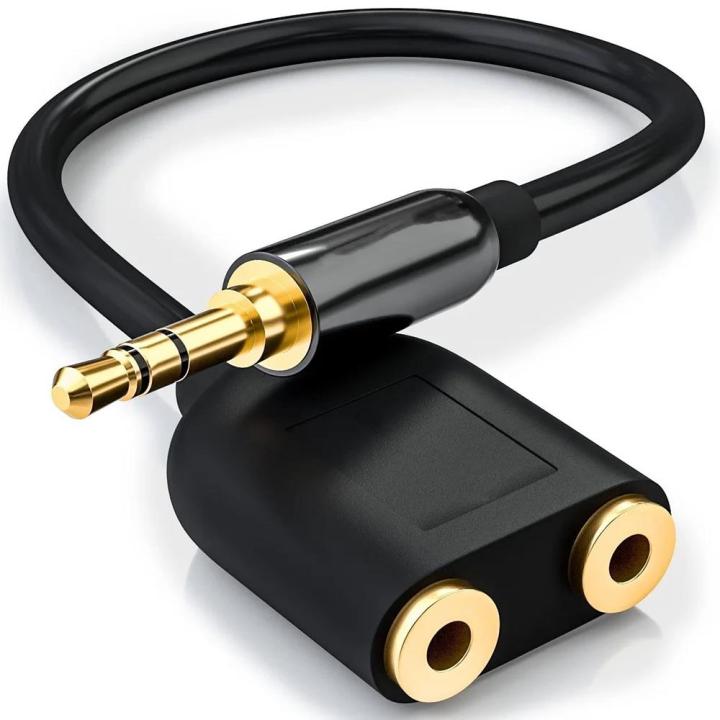 3.5mm Audio Splitter Extension Cable Stereo Y Splitter Hi-Fi Sound Headphone Converter 3.5mm Male to 2 Jack 3.5mm Female Spliter