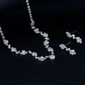BLIJERY Simple Bridesmaid Bridal Jewelry Set Bling Rhinestone Crystal Choker Necklace Earrings Women African Wedding Jewelry Set. 
