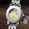 Genuine Swiss mechanical watches Ai wave automatic mechanical watch men's belt business casual male table ultra-thin waterproof. 