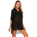Ladies swimsuit beach cover up shirt bikini beachwear.