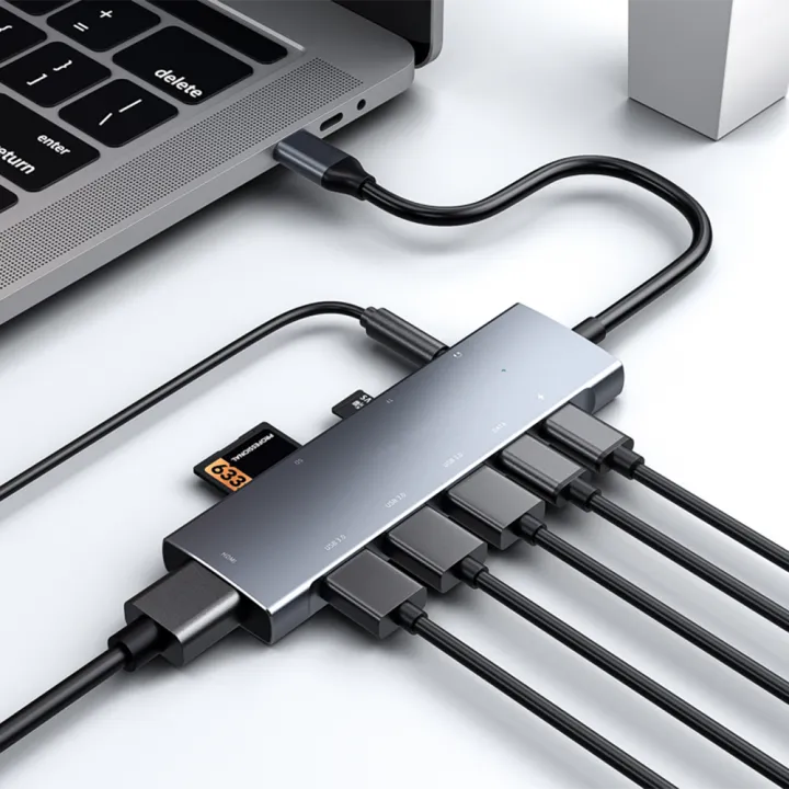 9-in-1%20Multifunctional%20Type-C%20to%204K%20HD%20Hub%20PD%20Charge/Data%20Transfer/USB3.0/SD%20TF%20Card/HD/3.5mm%20Audio%20-%20Image%208