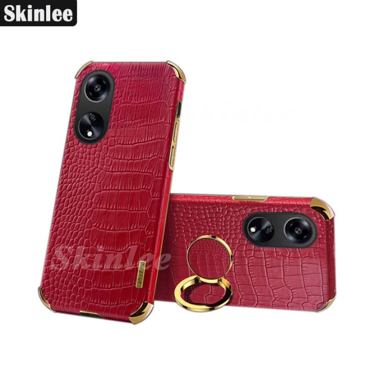Phone%20case%20For%20OPPO%20A60%20Back%20cover%20Soft%20Case%20Luxury%20Carbon%20Crocodile%20Pattern%20Leather%20Car%20Navigation%20Holder%20Ring%20Cover%20For%20OPPO%20A60%20Cover%20cases%20-%20Image%203