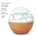 USB Mini Home Mushroom Head Bedroom Air Purifier Desktop Atomization Foreign Trade Wood Grain Aroma Diffuser Humidifier.