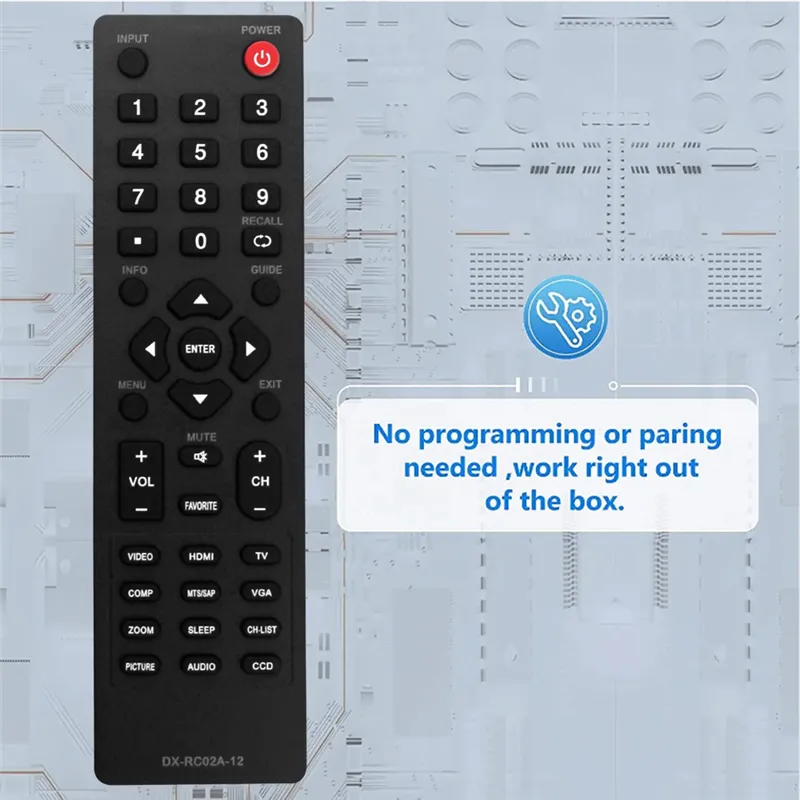New Original DYNEX DX-RC02A-12 LCD LED TV Remote For DX