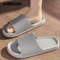Home Men Slippers Non-Slip Flip Flops Summer Sandals Plus Size Soft Sole Eva Indoor Slides Thick Platform Bathroom Slippers.
