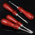 Beech Wood Edge Trimmer Leather Carving Leather Trimming Tool Cowhide Leather Hand Suture DIY Wooden Handle Trimmer 1Pcs. 