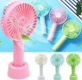 New Mini Rechargeable Usb Charging Portable Handheld 3 Gear Speed Desktop Fan F08 / Makeup Fan / Mine Fan/ Small Fan / Portable Fan - Charger Fan. 