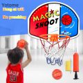 Yotome Toddler Plastic Hanging Basketball Basket Toys Set Mini Basketball Board Frame.