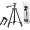 Tripod 3120 Camera Stand with Phone Holder Clip --- Black.