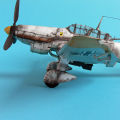Skinye [Ready Stock] Kawayi Cute 1:33 Germany Junkers Ju-87 D-3 Bomber Aircraft Plane DIY Paper Model Kit. 