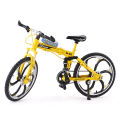 Showpiece Bicycle  1:8 Alloy Model Mountain Bicycle Showpiece Foldable Cycle Metal Racing Mountain Bike Toys Gifts. 