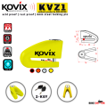 KOVIX KVZ1 Acidproof Drill & Saw Resistant 6mm Motorcycle Disc Lock-Multicolor (2 Key). 