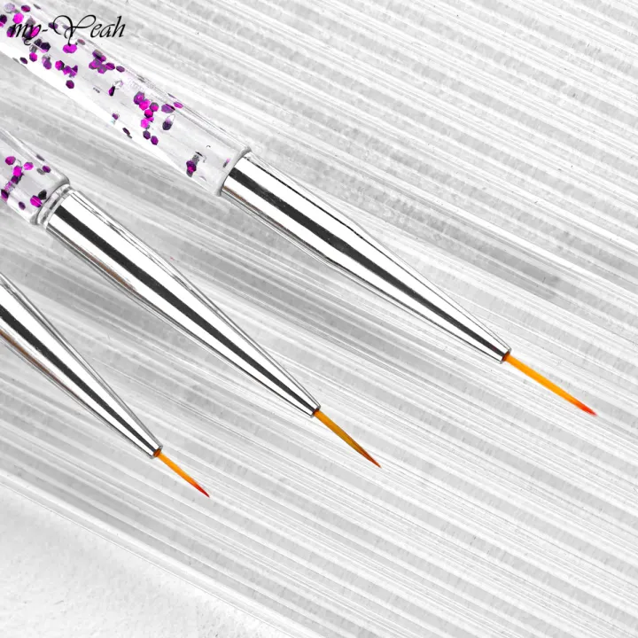 Myyeah%203Pcs/Set%20Nail%20Art%20Acrylic%20Handle%20French%20Lines%20Stripes%20Liner%20Painting%20Brush%20Flower%20Pattern%20Design%20Drawing%20Pen%20Manicure%20Tool%20-%20Image%206