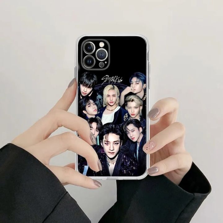 Group%20Stray%20Kids%20Kpop%20Black%20Phone%20Case%20For%20iPhone%2014%2013%2012%20Mini%2011%20Pro%20XS%20Max%20X%20XR%20SE%206%207%208%20Plus%20Soft%20Silicone%20Cover%20-%20Image%202