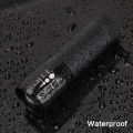 Si adjustable zoom focus mini flashlight Q5 LED flashlights torch portable lantern torch linterna cycling silicone strap gift. 