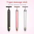 24K Gold Roller Vibrating Facial Massager Slimming Facial Skin Beauty Bar Pulse Firming Face Massage Lift Tightening Wrinkle Bar. 