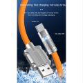 120W 6A Super Fast Charge USB C Charging Cable USB Type-C Charging+Data Transfer 2-In-1 Mobile Phone Cable Orange(1M). 