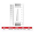 Measuring pass Badge gauge Stain card Point gauge wire gauge Transparent film ruler Stain crack contrast ruler-44351. 