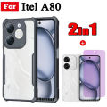 Itel A80 Shockproof Phone Case Full Cover Film For Tecno Itel A70 A60 2 in 1 Full Cover Screen Protector.