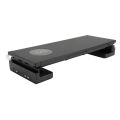 Monitor Stand Strong Charging 3 USB Ports 2 Charging Ports Multifunctional Monitor Riser with Drawer Black. 