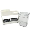 1pcs-Toothbrush Box Holder 1 Cup Bathroom Storage Toilet Two Removable Toothbrush Box Seat.