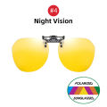 VIVIBEE Big Size Flip Up Clip on Sunglasses Polarized Gradient Grey Lens Oversized Driving UV400 Protection Fishing Accessory.