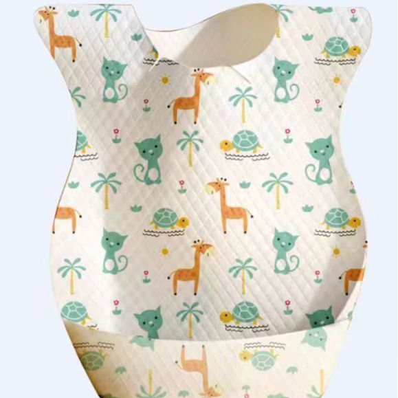 non-woven%20cloth%20Baby%20Neck%20Bib%20CN%20Cartoon%20children's%20eating%20bib,%20with%20pocket,%20anti-dirty%201pcs%20-%20Image%205