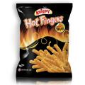 Krispy Hot Fingers Crispy Snack Sticks - Hot & Spicy Flavor, Trans Fat Free, Multipack 20 Packs (15Gm Each). 