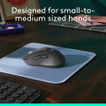 Logitech Signature M650 Wireless Mouse - For Small to Medium Sized Hands, 2-Year Battery, Silent Clicks, Customisable Side Buttons, Bluetooth, Multi-Device Compatibility. 