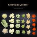 Vegetable Kitchen Tool Vegetable Slicer Manual Vegetable Cutter Professional Grater With Adjustable 304 Stainless Steel Blades-B. 