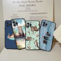 Smalshop Case XS Maxi Pro Phone Case For iThree Sea Otter Mobile Fashion Ins Cute 15 14 11 12 13 Min Case 7 8 Plus X XR Funda.