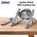 Foldable Desk Lap Stand With Cooling Fan Heat Dissipation For Macbook Air Pro Stand Notebook Holder Cooler. 