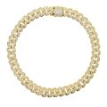 Gold Silver Color Iced Out Crystal 6.5mm Miami Cuban Chain Bracelet AAA CZ Cuban Bracelet Rock Women Men Hiphop jewelry. 