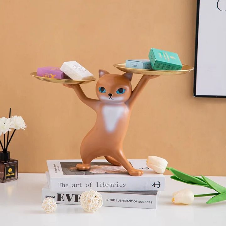 Nordic%20Resin%20Cat%20Tray%20Statue%20Bedroom%20Entrance%20Home%20Office%20Table%20Desk%20Decor%20Accessorie%20Key%20Candy%20Container%20Storage%20Sculpture%20-%20Image%204