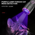 GC 10W 365nm Purple Light Flashlight, LED Powerful Flashlights, Rechargeable Powerful Fluorescent Detector, Purple Light Flashlight, For Pet Urine Detection, Resin Curing.