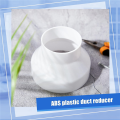 6 to 4 Inch Duct Reducer Increaser ABS Air Duct Adapter Duct Fan or Dryer Vent Adapter Pipe Connector White.