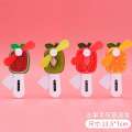 Fruit shaped hand press portable handheld small fan summer gift park. 
