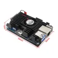 For Orange Pi 3 LTS+Case Allwinner H6 Quad-Core 2GB+8GB EMMC Flash Open Source Development Board Run Ubuntu Debian OS. 